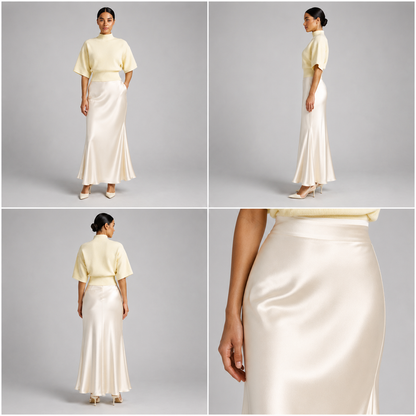 Estelle Satin Skirt