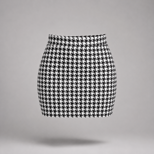Camille Houndstooth Skirt